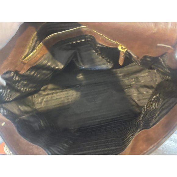 Prada Tessuto Leather Pushlock Tote bag ((pu220 - Picture 7 of 10